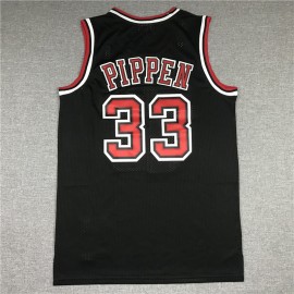 Camiseta Scottie Pippen #33 Chicago Bulls 1997/98 Negro Hardwood Classics