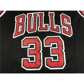 Camiseta Scottie Pippen #33 Chicago Bulls 1997/98 Negro Hardwood Classics