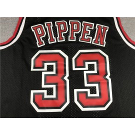 Camiseta Scottie Pippen #33 Chicago Bulls 1997/98 Negro Hardwood Classics