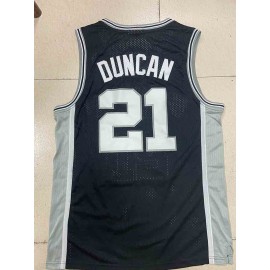 Camiseta Tim Duncan #21 San Antonio Spurs 1998/99 Negro Classic Edition