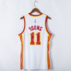 Camiseta Trae Young #11 Atlanta Hawks 2021 Blanco Camiseta Trae Young #11 Atlanta Hawks 2021 Blanco