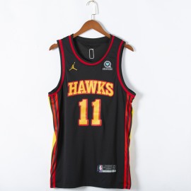 Camiseta Trae Young #11 Atlanta Hawks 2021 Negro