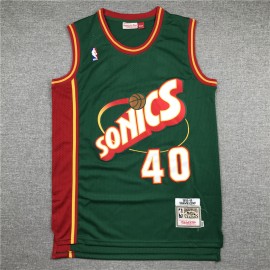 Camiseta Shawn Kemp #40 Oklahoma City Thunder Verde