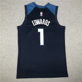 Camiseta Anthony Edwards #1 Minnesota Timberwolves Azul