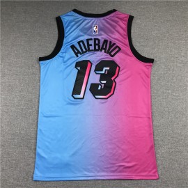 Camiseta Bam Adebayo #13 Miami Heat 2021 City Edition  Camiseta Bam Adebayo #13 Miami Heat 2021 City Edition