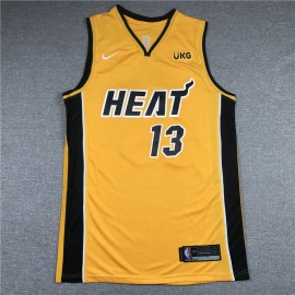 Camiseta Bam Adebayo #13 Miami Heat Amarillo Earned Edition