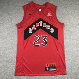 Camiseta Fred VanVleet #23 Toronto Raptors 2021 Rojo