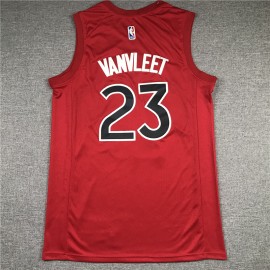 Camiseta Fred VanVleet #23 Toronto Raptors 2021 Rojo Camiseta Fred VanVleet #23 Toronto Raptors 2021 Rojo