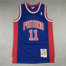 Camiseta Isiah Thomas #11 Detroit Pistons Azul