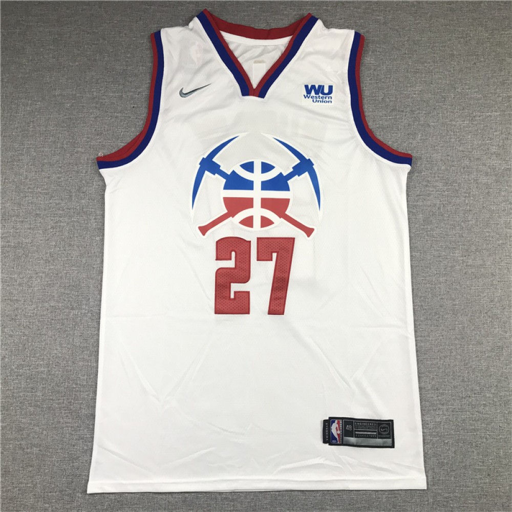 Camiseta Jamal Murray #27 Denver Nuggets Blanco Earned Edition