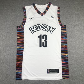 Camiseta James Harden #13 Brooklyn Nets 2020 City Edition Blanco