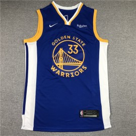 Camiseta James Wiseman #33 Golden State Warriors 2021 Azul