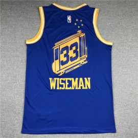 Camiseta James Wiseman #33 Golden State Warriors Azul Icon Edition Camiseta James Wiseman #33 Golden State Warriors Azul Icon Edition