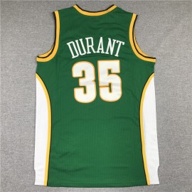 Camiseta Kevin Durant #35 Oklahoma City Thunder Retro Verde Camiseta Kevin Durant #35 Oklahoma City Thunder Retro Verde