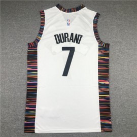 Camiseta Kevin Durant #7 Brooklyn Nets 2020 City Edition Blanco Camiseta Kevin Durant #7 Brooklyn Nets 2020 City Edition Blanco