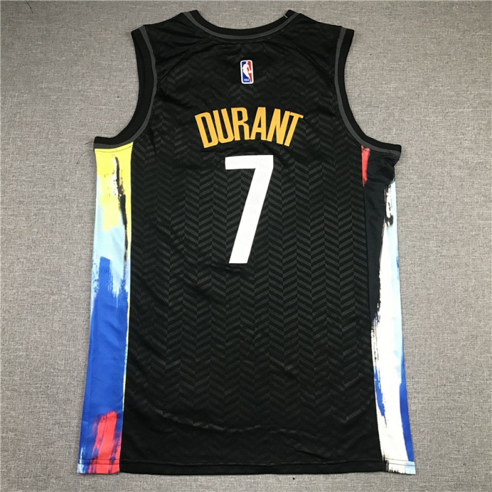 Camiseta Kevin Durant 7 Brooklyn Nets 2021 Negro City Edition ⋆ MiCamisetaNBA