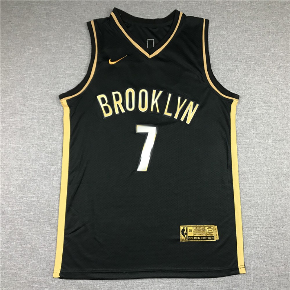 Camiseta Kevin Durant #7 Brooklyn Nets 2021 Oro Negro Camiseta Kevin Durant #7 Brooklyn Nets 2021 Oro Negro