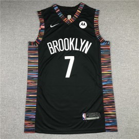 Camiseta Kevin Durant #7 Brooklyn Nets Negro City Edition