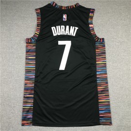 Camiseta Kevin Durant #7 Brooklyn Nets Negro City Edition  Camiseta Kevin Durant #7 Brooklyn Nets Negro City Edition