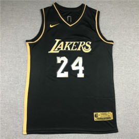 Camiseta Kobe Bryant #24 Los Angeles Lakers 2021 Oro Negro