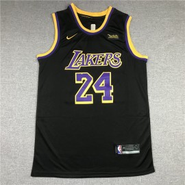 Camiseta Kobe Bryant #24 Los Angeles Lakers Negro Earned Edition