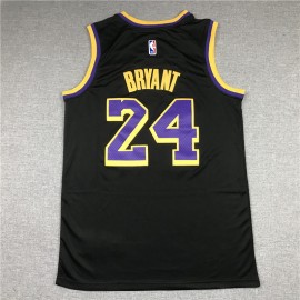 Camiseta Kobe Bryant #24 Los Angeles Lakers Negro Earned Edition Camiseta Kobe Bryant #24 Los Angeles Lakers Negro Earned Edition