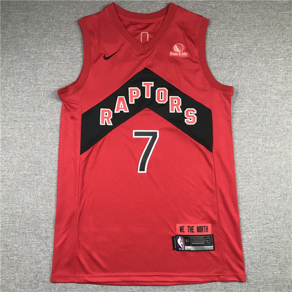 Camiseta Kyle Lowry #7 Toronto Raptors 2021 Rojo Camiseta Kyle Lowry #7 Toronto Raptors 2021 Rojo