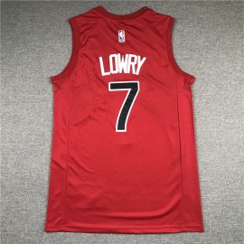 Camiseta Kyle Lowry #7 Toronto Raptors 2021 Rojo Camiseta Kyle Lowry #7 Toronto Raptors 2021 Rojo