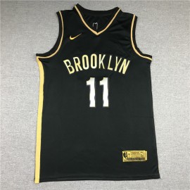 Camiseta Kyrie Irving #11 Brooklyn Nets 2021 Oro Negro