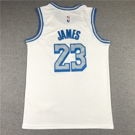 Camiseta LeBron James #23 Los Angeles Lakers Blanco City Edition Camiseta LeBron James #23 Los Angeles Lakers Blanco City Edition