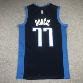 Camiseta Luka Doncic #77 Dallas Mavericks Azul Earned Edition Camiseta Luka Doncic #77 Dallas Mavericks Azul Earned Edition