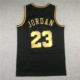 Camiseta Michael Jordan #23 Chicago Bulls Retro Oro Negro La Final Camiseta Michael Jordan #23 Chicago Bulls Retro Oro Negro La Final