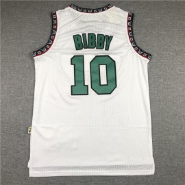 Camiseta Mike Bibby #10 Memphis Grizzlies Blanco Trébol Camiseta Mike Bibby #10 Memphis Grizzlies Blanco Trébol