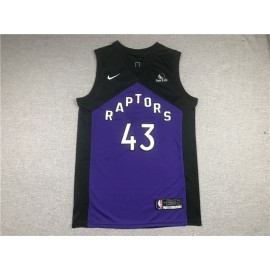 Camiseta Pascal Siakam #43 Toronto Raptors Púrpura Earned Edition