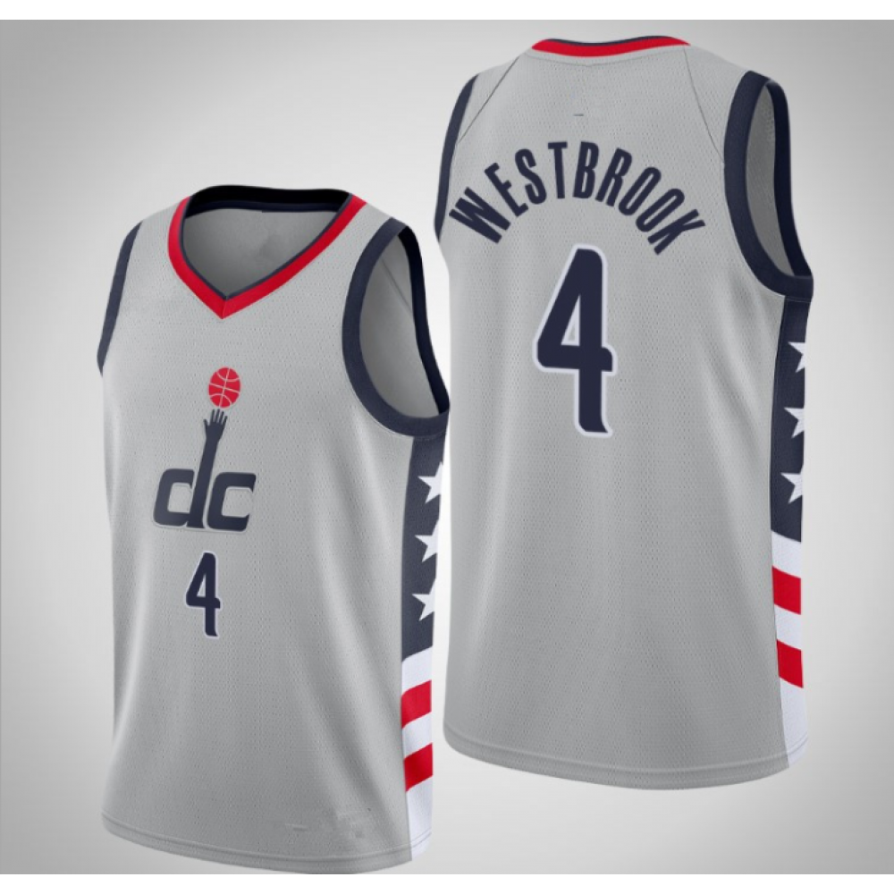 Camiseta Russell Westbrook #4 Washington Wizards City Edition Camiseta Russell Westbrook #4 Washington Wizards City Edition