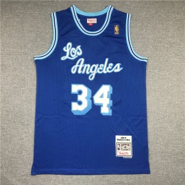 Camiseta Shaquille O'Neal #34 Los Angeles Lakers Azul