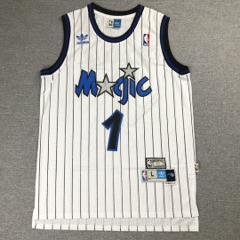 Camiseta Tracy McGrady #1 Orlando Magic Raya Blanco
