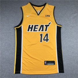 Camiseta Tyler Herro #14 Miami Heat Amarillo Earned Edition
