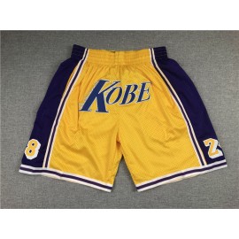 Pantalon Corto de Bolsillo Los Angeles Lakers Amarillo