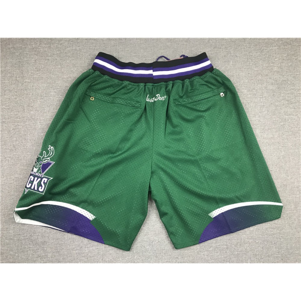 Pantalon Corto de Bolsillo Milwaukee Bucks Verde 