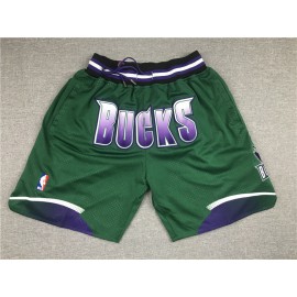 Pantalon Corto de Bolsillo Milwaukee Bucks Verde 