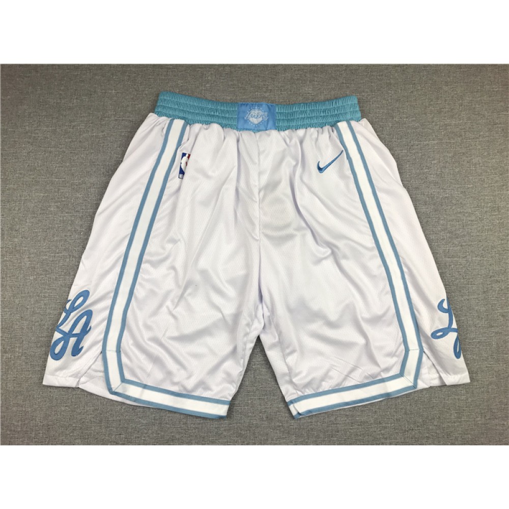 Pantalon Corto Los Angeles Lakers Blanco City Edition