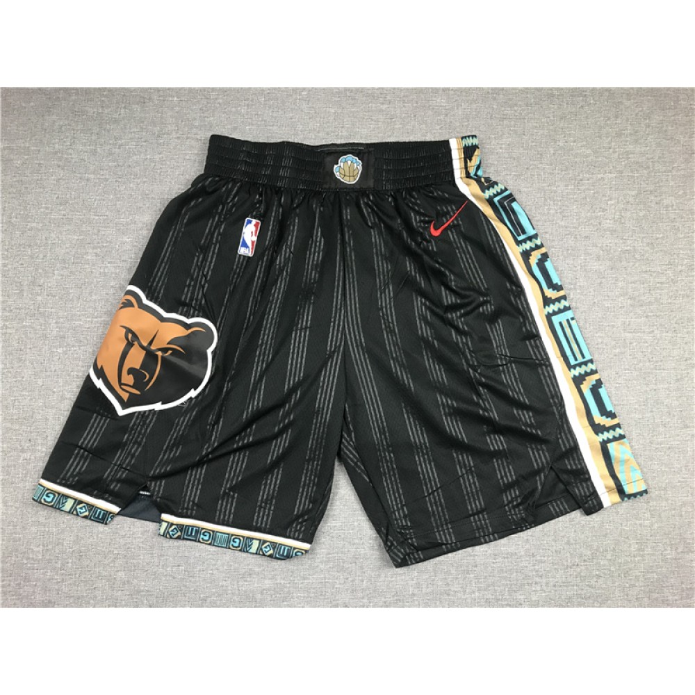 Pantalon Corto Memphis Grizzlies 2021 Negro City Edition