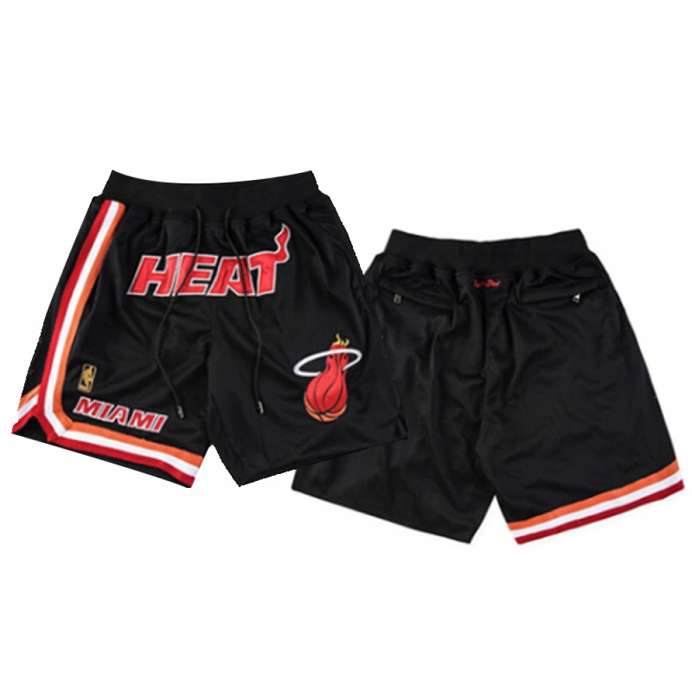 Pantalon Corto De Bolsillo Miami Heat Negro