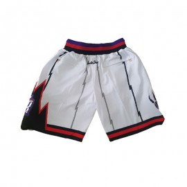 Pantalon Corto De Bolsillo Toronto Raptors Blanco
