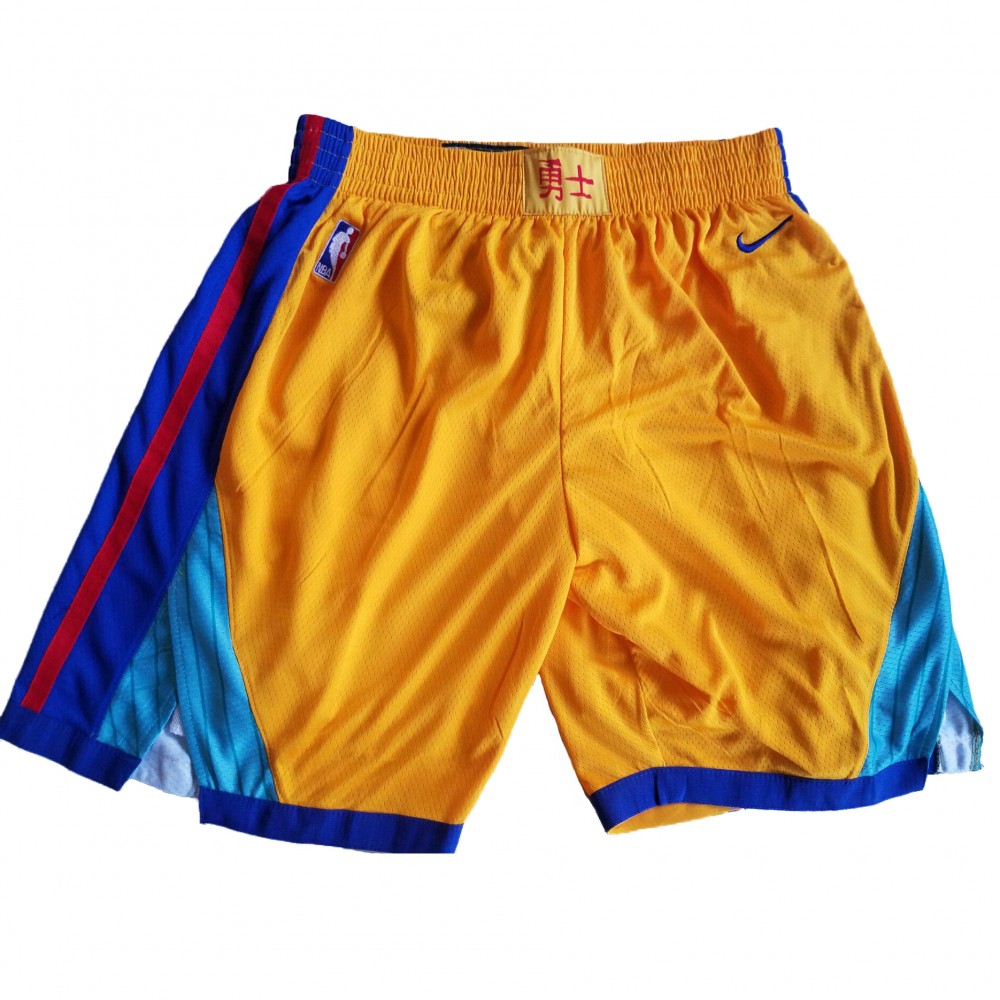Pantalon Corto Golden State Warriors 18/19 Amarillo Chinese Edition Pantalon Corto Golden State Warriors 18/19 Amarillo Chinese Edition