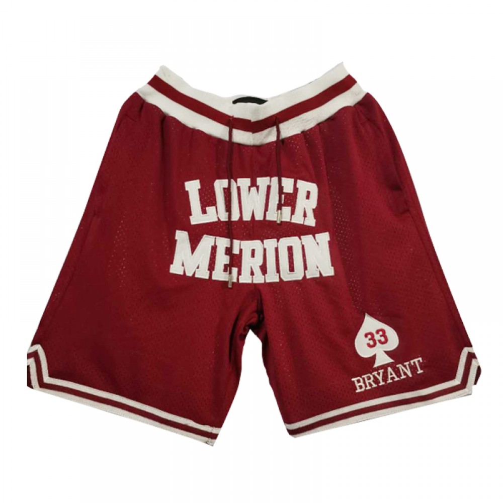 Pantalon Corto Kobe Bryant Rojo High School Just Don
