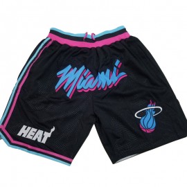 Pantalon Corto Miami Heat Negro Just Don