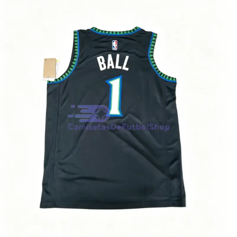 Camiseta LaMelo Ball #1 Minnesota Timberwolves 2026 Negro Statement Edition